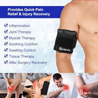 Gel Ice Pack Wrap with Strap, Ice Pack for Injuries Reusable, Hot and Cold Therapy, Elbow Cold Wrap, Flexible Soft for Arm, Wrist, Hand, Foot, Ankle