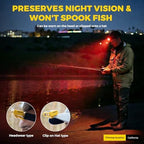 Ultra-Light (1.16oz) LED Clip on Hat Light with Motion Sensor - USB-C Rechargeable Cap Light, 5 Modes with Red Light, IPX6 Waterproof Headlamp for Fishing Hands-Free Clip-on Light(Black)