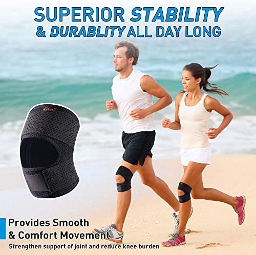 Plus Size Knee Brace for Knee Pain Women and Men Patellar Tendon Support Strap,Adjustable Extra Large Knee Support Stabilizer for Meniscus Tear,Arthritis,Tendonitis, MCL, ACL,Injuries,Relief,Sports,XX-Large