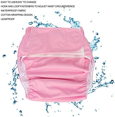 Adult Cloth Diapers for Adults Men Cover Inserts Reusable Liners Waist for 19.7-49.9inch