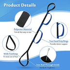 Leg Lifter Strap Medical Foot Lift After Surgery for Knee Hip Replacement Recovery Kit Mobility Aids Physical Therapy Leg Pull Strap Rigid Loop Foot Lifter Thigh Portable Leg Lifting Strap - 37" Long