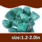 Raw Crystals, Large 1.2-2.0" Healing Crystal Natural Rough Stones for Intuition,Chakra,Meditation,Decoration,Polishing,Energy Work (Greenquartz, 3.5oz-1.2-2.0"raw Crystals)