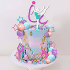 27 PCS Gymnastics Cake Toppers Gymnastics Balls Cake Decorations for Gymnastic Theme Birthday Supplies (Gymnastic)