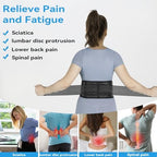 Back Support with Magnet, Tourmaline Magnetic Back Braces for Lower Back Pain Relief, Self Heating & Soothing Waist Band, Lumbar Support Belt for Herniated Disc/Sciatica (Medium)