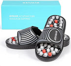 BYRIVER Acupressure Foot Massager Acupoint Stimulation Massage Slippers Shoes Reflexology Sandals Gift for Men Women, Reduce Feet Tension Promote Circulation, Father's Mother's Day Gift(02S)