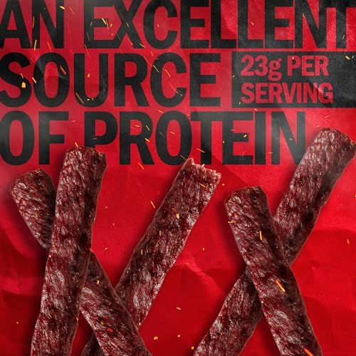 Jack Link's Beef Steak, Original - Protein Snacks, Beef Jerky Meat Snack with 23g of Protein, Made with 100% Beef, Individually Wrapped Bulk Snack Pack, Keto Friendly - 2 Oz. (12 Count)