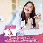 Easy@Home Ovulation Test Kit: 50 Ovulation Strips & 20 Early Pregnancy Tests & One Basal Body Thermometer & Urine Cups