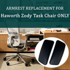 Chair Armrest Replacement, Arm Pad Caps Replacement for Haworth Zody Office Chair 1 Pair (Black)
