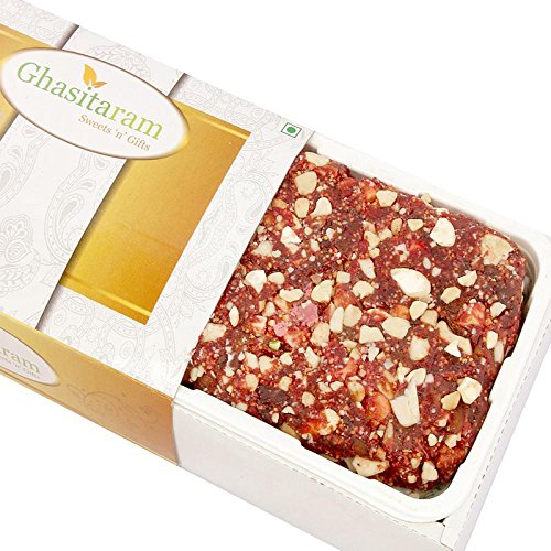 Ghasitaram Gifts Diwali Gifts Sweets - Kaju Anjeer/ Figs Cake
