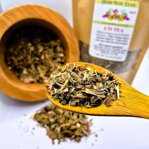 UTI TEA - Disinfects bladder, kidneys, urinary tract quickly formulated by master herbalist Khabir – 100% Organic, Non-GMO, No Additives