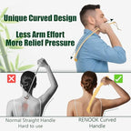 Renook 3 PCS Back Scratcher,17" Strong Sturdy Self-Massager Therapeutic Bamboo Wooden Back Scratchers for Scratching Itches,Best Gift for Father's Day Pregnant Women&People Who Need Longer Hands.