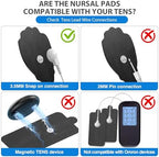 TENS Unit Electrode Pads NURSAL 20 Pack 3.5mm Snap EMS Replacement Pads for Electrotherapy Reuse More Than 30 Times, Compatible with MEDVICE,Belifu TENS Machine