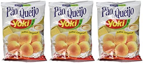 Cheese Bread Mix - Mistura para Pão de Queijo - Yoki - (250g) - GLUTEN-FREE, 8.8 Ounce (Pack of 3)