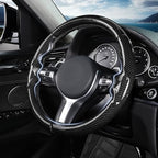 Steering Wheel Cover for BMW X3(2014-2017) X5(2014-2018) 3 Series(2012-2019) 5 Series(2014-2016) 328i 320i 330i 325i 528i 535i 530i 540i M3 2 4 6 Series X4 X6 M2 M4 M5 M6 Accessories (Glossy Black)