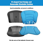Wheelchairs for Adults,Transport Wheelchair Lightweight Foldable with Removable Cushion,Transport Chair,Ergonomic Travel Wheelchair with Telescopic Handle,Gifts for Grandpa,Blue