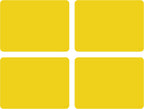GASARÉ, Placemats Set of 4, Silicone Placemats, Table Mats, Non-Slip, Easy to Clean, Heat Resistant, Flexible, 20% Thicker, 16 x 12 inches x 1.1mm, Yellow