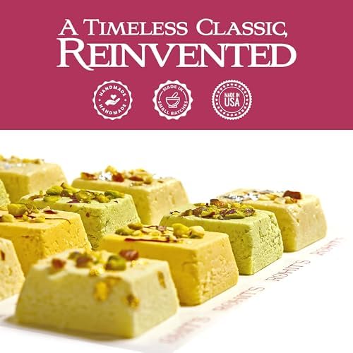 ROHIT’S Mithai - Gourmet Indian Sweet Gift Box, Low Glycemic Luxury Indulgence | High Protein & Prebiotic Fiber, No Added Sugar, Sweet Without Spikes | Premium Indian-Inspired Milk and Nut Truffles