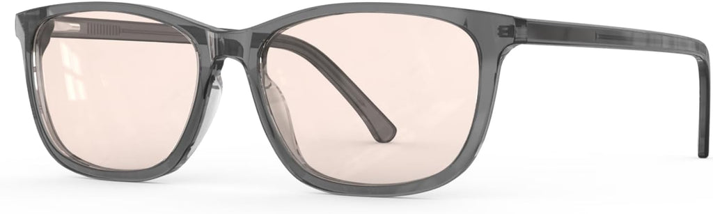 Bloomoak Rose Migraine Glasses,FL-Flex Light Sensitivity Relief Tinted Glasses for Indoor Fluorescent Glare/Women