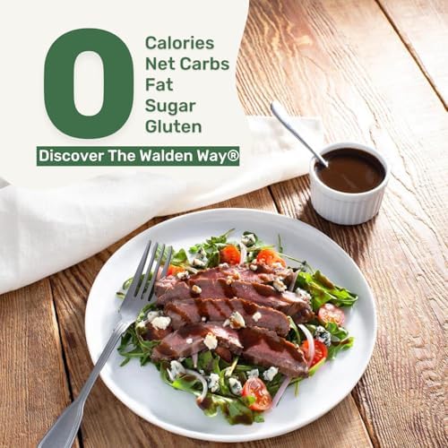Walden Farms Balsamic Vinaigrette – Calorie-Free, Gluten-Free, Low Carb, Keto-Friendly, Vegan, Sugar-Free Salad Dressing with Rich Classic Balsamic Flavor – 12 oz Bottle