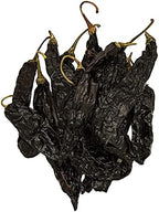 1lb Pasilla Negro Chilaca Dried Whole Chile Seco Peppers Food Service Size, Chili Pods for Authentic Mexican Food, Heat-Sealed Resealable Bag by 1400s Spices