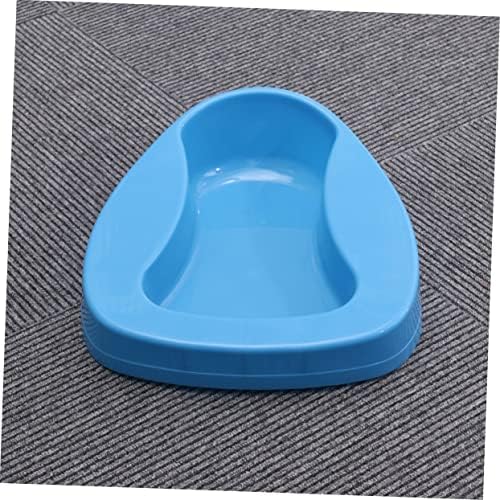 FOMIYES 2pcs Blue Thickened Plastic Bed Pan for Elderly Care Comfortable Bedridden Toilet Bowl for Adults for Home and Hospital Use