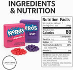 Wonka Nerds Gummy Clusters - Grape & Strawberry - 1 lbs Individually Mini Candy Boxes - Valentines & Easter Treat Pack - Classic & Delicious Gummy Candy for Movie Nights, Birthdays, Pantry