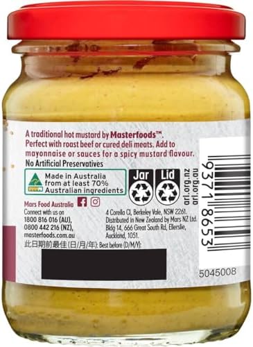Masterfoods Hot English Mustard 175g