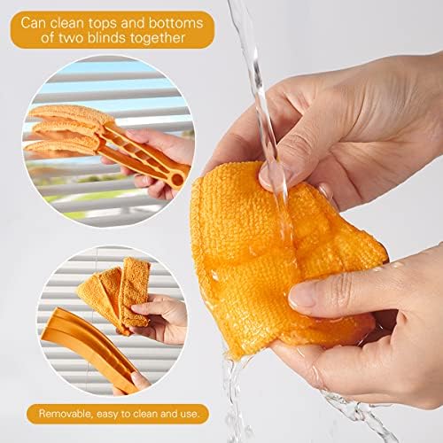 10 Pcs Venetian Window Blind Cleaner Duster Tool Set, Mini Blind Cleaner Duster Brush, Hand Held Air Conditioner Shutters Duster, Dirt Cleaner for Blind, Fan, Air Conditioner, Window Groove Gap