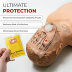 Ever Ready First Aid CPR Face Shield fits Adults, Children and Infants - 30 Pack