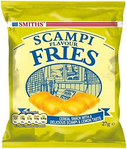 Smiths Scampi Fries - The UK's favourite Fishy Snack - 24 Tasty Bags