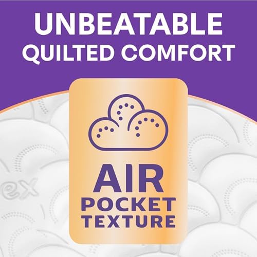 Andrex Ultimate Quilts Toilet Tissue 24 Standard Rolls, Air Pocket Technology for Soft, Thick Sheets (Previously Andrex Supreme Quilts) - 24 Toilet Rolls