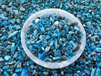GAF TREASURES 2 oz Lot Natural Apatite Semi Tumbled Gemstone Chips, Crushed Mini Crystals, Undrilled Crystal Chips (Apatite)