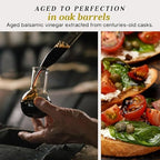 Giusti Italian Balsamic Vinegar of Modena IGP - 3 Gold Medals, Rich & Thick Gran Deposito Aceto Balsamico di Modena for Salads, Cheese & Finishing Touches, Made in Italy – 8.45 fl oz/250 ml -Pack of 2