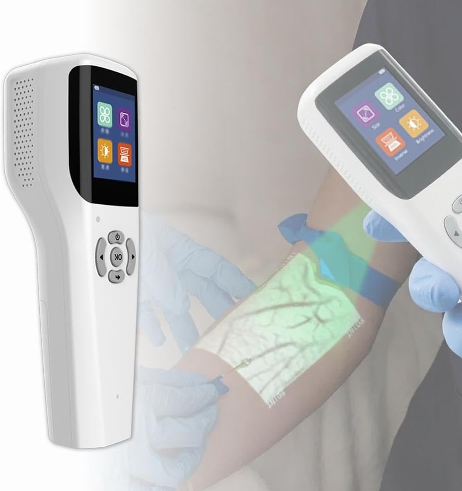 Infrared Vein Finder Locator - Vein Viewer Illumination Detector, Handheld Vein Light Projection Visualization for Nurses, Useful for Various Skin (A)