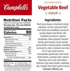 Campbell's Condensed Vegetable Beef Soup, 10.5 Ounce Can