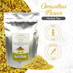 Green Hill Tea Osmanthus Flower Dried – Premium– Fragrant Osmanthus Dried Flowers -Loose Leaf Tea – 100% Pure, Natural, Non-GMO – Great for Brewing, Baking & Infusions 4 OZ