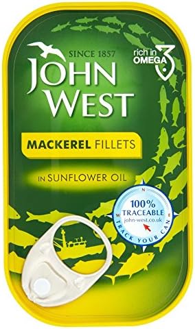 John West Mackerel Fillets in Sunflower Oil (125g)