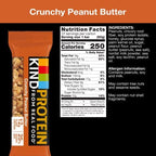 KIND Protein Bars, Crunchy Peanut Butter, Gluten Free, Healthy Snacks, 12g Protein, 12 Count