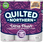 Quilted Northern Ultra Plush Toilet Paper, 12 Mega Rolls = 48 Regular Rolls, 3-Ply Bath Tissue