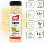 Badia Onion Flakes, 14 oz - All Purpose Dried Onion for Soups, Stews, Sauces, Meats, Vegetables, and Everyday Recipes, Gluten Free