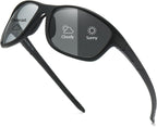 Myiaur Photochromic Sunglasses for Women Men, Polarized Sports Sun Glasses for Running Cycling Outdoor UV400 Protection