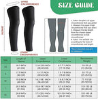 Newbyinn Kid Leg Sleeve 2 Pairs, Long Compression Leg Sleeve for Youth Boy Girl Basketball Soccer Football