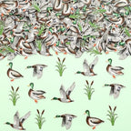 Sursurprise Duck Hunting Party Decorations, 200pcs Mallard Duck Confetti for Table, Mallard Duck Birthday Party Supplies