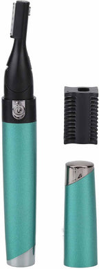 Yinhing Electric Eyebrow Trimmer,Portable Hair Remover Trimmer Painless Shaver Kit for Women Men Lips Armpit Leg Body,Battery Operated (Green)