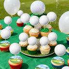 Hooqict 40Pcs Golf Cupcake Toppers Golf Themed Party Decorations Birthday Cake Topper Cupcake Picks for Kids Boys Girls Sports Ball Birthday Party Baby Shower Decorations Supplies