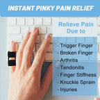 Pinky Finger Splint 4 Pcs Trigger Finger Brace Joint Stabilizer for Arthritis Pain,Sprain,Mallet Finger,Small Splints for Knuckle Immobilization,Fit All Fingers & Kid's Index Middle Ring Fingers (4, Black)