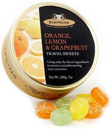 Simpkins Orange, Lemon and Grapefruit Drops (Pack of 6)