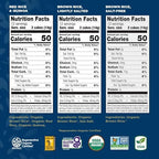 Lundberg Thin Brown Rice Cakes Variety 3-Pack – Regenerative Organic Certified Lightly Salted, Salt-Free, and Red Rice & Quinoa, Healthy Snacks, 6 Oz Ea