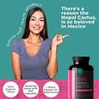 Nopal Cactus Capsules 1500mg- Organic Sun-Dried Prickly Pear Cactus Powder & Black Pepper Extract for Absorption- Natural Prickly Pear Super Supplement- Fiber, Vitamins and Minerals 240 Capsules