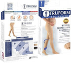 Truform 20-30 mmHg Maternity Compression Pantyhose, Tummy Support for Pregnant Bumps, Beige, X-Tall